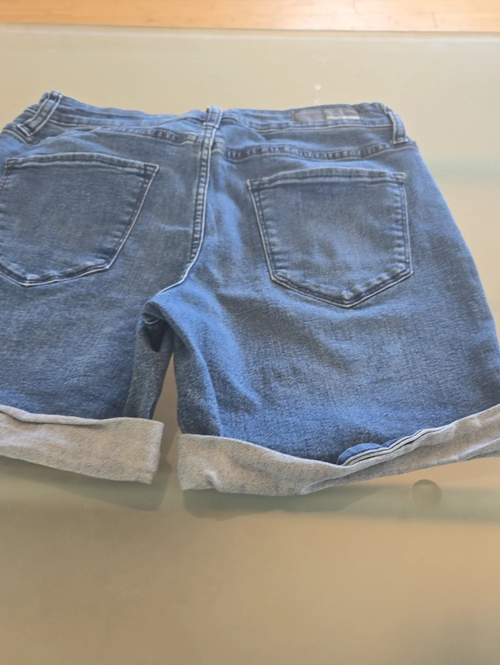 DKNY Blue Denim Roll-Cuff Women's Shorts